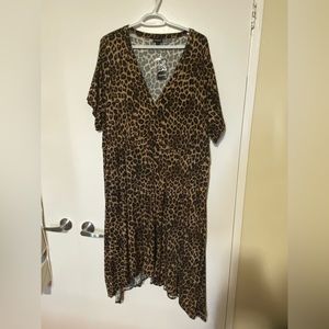PLUS SIZE tshirt dress leopard print Torrid